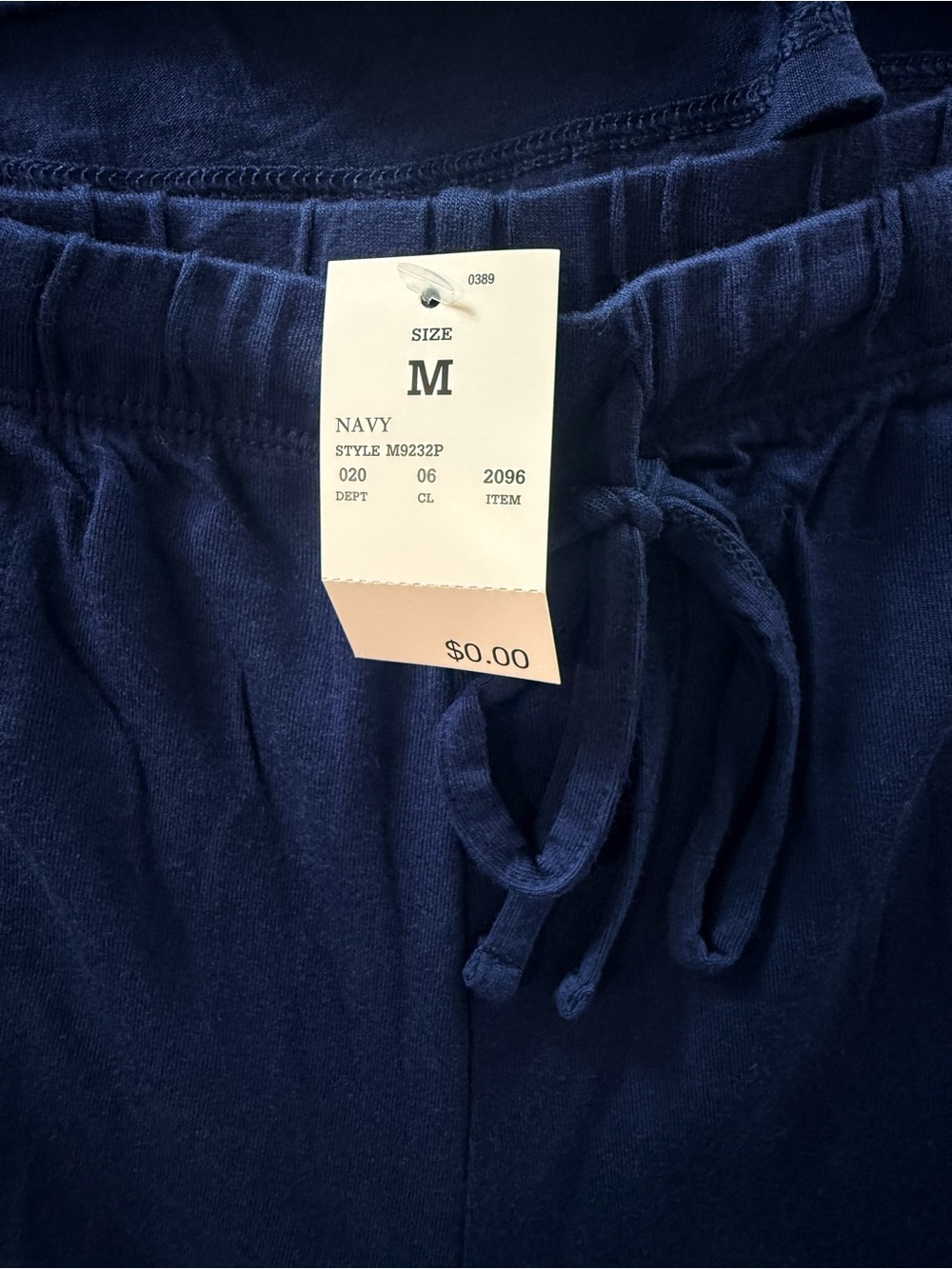 Auden - Navy Short Pajama Set with White Piping - Picture 4 of 12